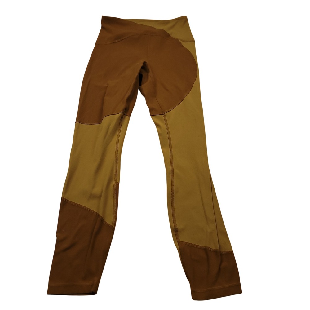 Lululemon Womens 4 Nulu Color Block‎ Leggings Athletic Tights Athleisure